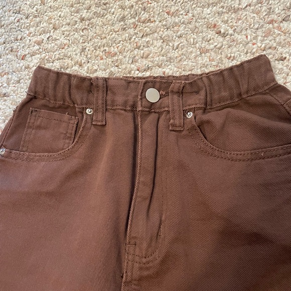 Brown high rise boyfriend jeans - Picture 4 of 6